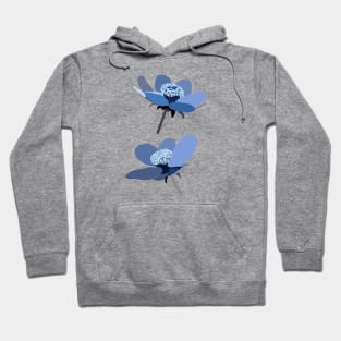 Blue Flowers Hoodie